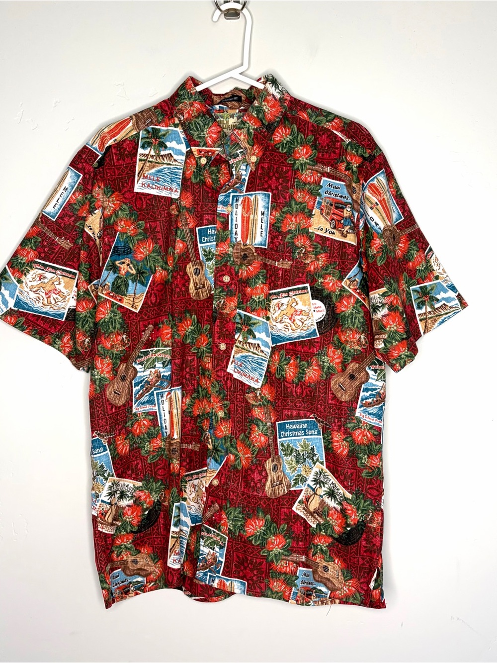 Reyn Spooner RARE Mele Kalikimaka Hawaiian Shirt Christmas Large‎